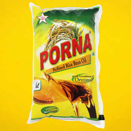 Porna Refined Rice Bran Oil Pouch