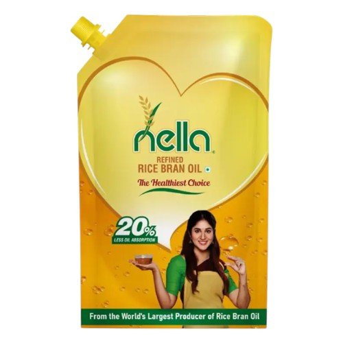 Nella Refined Rice Brand Oil
