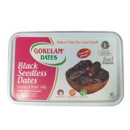 Gokulam Dates Black Seedless Dates Box