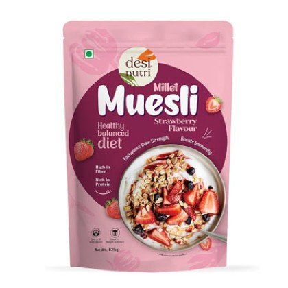 Desi Nutri Millet Muesli Healthy strawberry Flavour